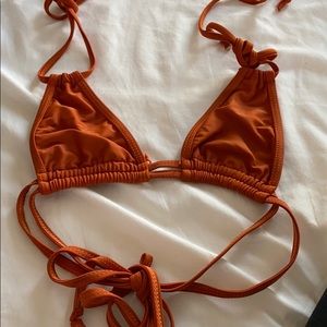 Burnt orange bikini top